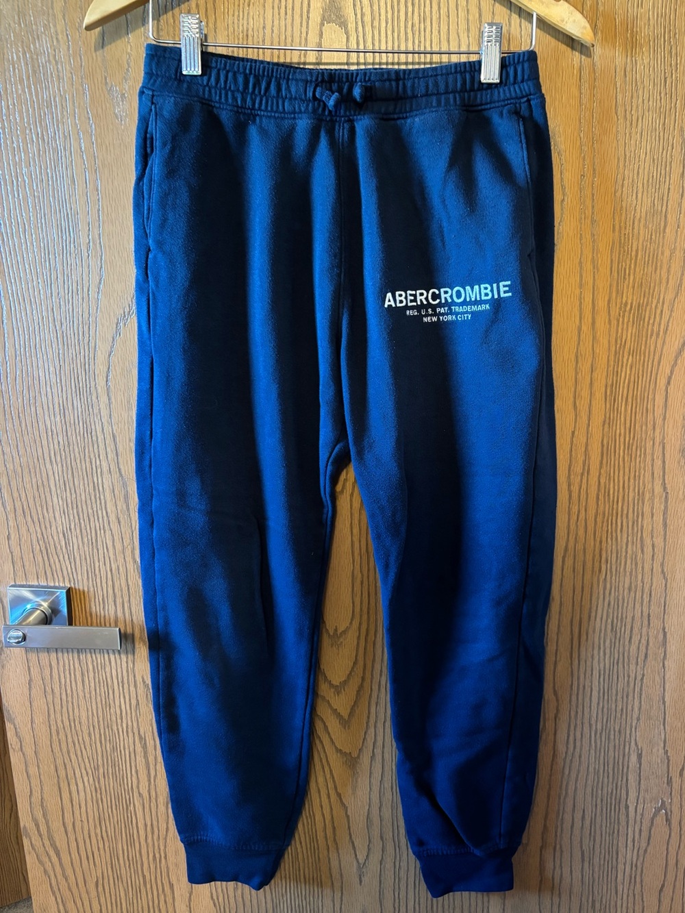 abercrombie kids Navy Logo Sweat Pant Joggers